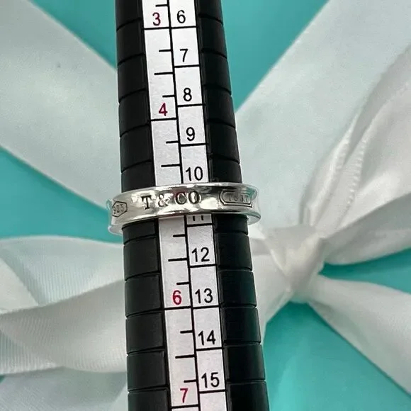 Tiffany & Co 1837 Ring - Narrow - Sz 5 - 925 Silver - Picture 3 of 16